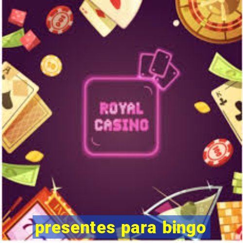 presentes para bingo